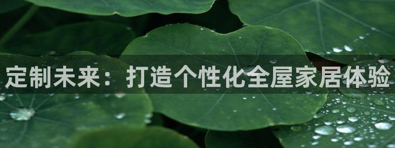 ug环球官网代理：定制未来：打造个性化全