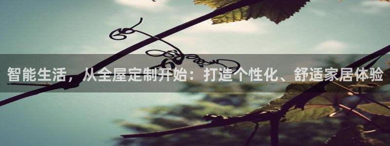 环球ug官网代理：智能生活，从全屋定制开